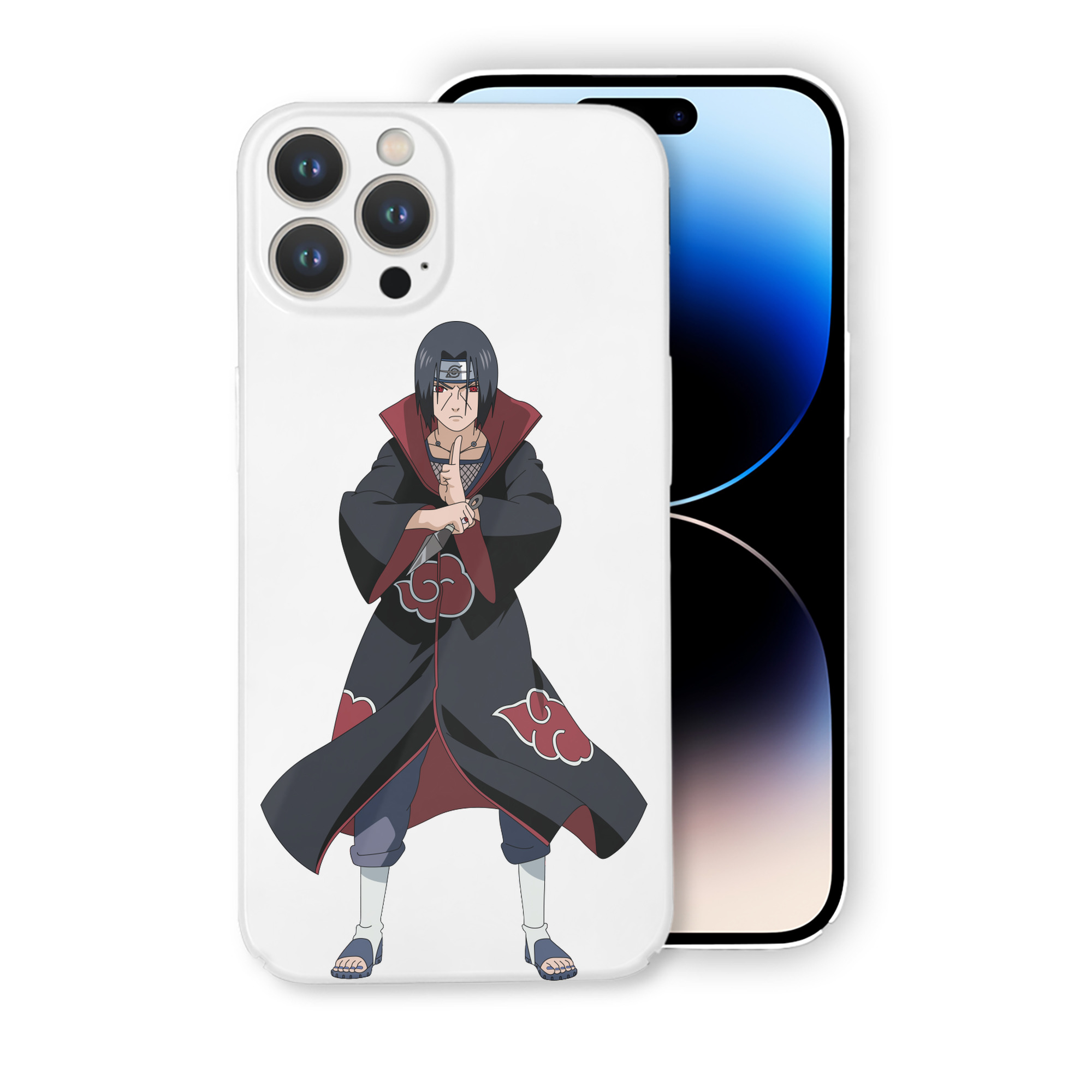 （画像用） NARUTO -ナルト- うちは イタチ Uchiha Itachi 【iPhone 14シリーズ対応】ハードケース